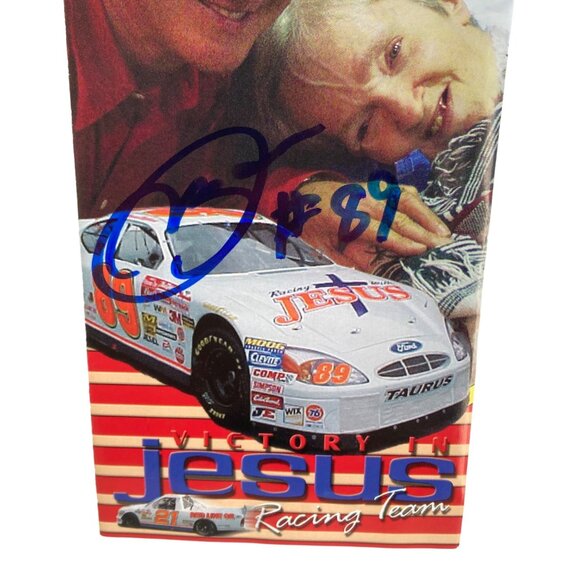 Morgan Shepherd Racing Autographed Brochure Victory in Jesus NASCAR Signed - Picture 2 of 5